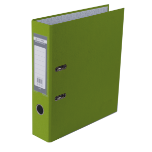 Регистратор 7 см А4 Buromax Lux 1стор покрыт, метал окант, салатовый (BM.3011-15c)