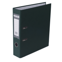 Реєстратор 7 см А4 Buromax Lux 1стор покритий, метал окант, темно-зелена (BM.3011-16c)