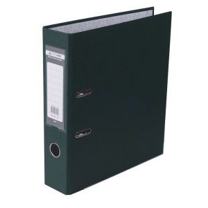 Регистратор 7 см А4 Buromax Lux 1стор покрыт, метал окант, темно-зеленый (BM.3011-16c)