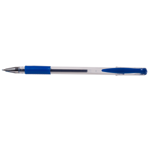 Ручка гелева Buromax JOBMAX BM.8349, з грипом, 0,7 мм, синя (BM.8349-01)