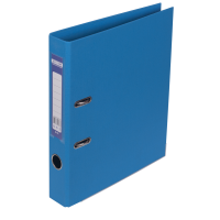 Реєстратор 5 см А4 Buromax Elite 2стор покриття, метал окантовка, світло-синя (BM.3002-30c)