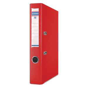 Реєстратор 5 см А4 Donau Premium 2стор покриття, червоний (3955001PL-04)