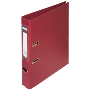 Регистратор 5 см А4 Buromax Elite 2стор покрыт, метал окант, бордовый (BM.3002-13c)
