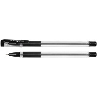 Ручка масляна з грипом OPTIMA OIL MAX 0,7 мм чорнила чорні (O15644-01)