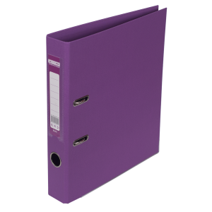Регистратор 5 см А4 Buromax Elite 2стор покрыт, метал окант, сиреневый (BM.3002-26c)