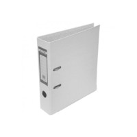 Регистратор 7 см А4 Buromax Lux 1стор покрыт, метал окант, белый (BM.3011-12c)