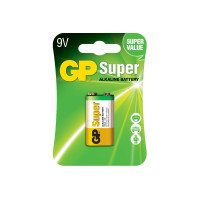 Елемент живлення (КРОНА) GP SUPER ALKALINE 9V 1604A-5UE1, 6LF22 (1604A-5UE1 / 4891199002311)