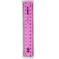 Линейка пластиковая 15 см ZIBI тониров (ZB.5600-99)