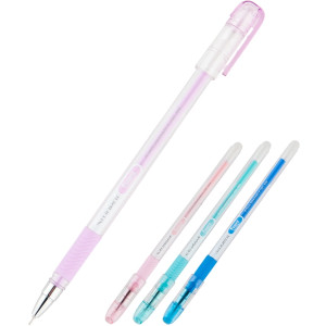 Ручка гелева Axent Student (пиши-стирай), з грипом, 0,5 мм, синя (AG1071-02-A)