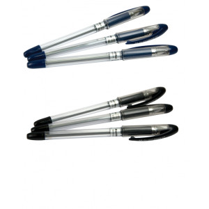 Ручка масляна BuroMax MaxOFFICE, з грипом, 0,7 мм, синя (BM.8352-01)