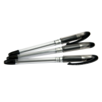 Ручка масляна BuroMax MaxOFFICE, з грипом, 0,7 мм, чорна (BM.8352-02)