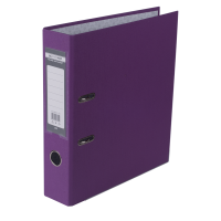 Регистратор 7 см А4 Buromax Lux 1стор покрыт, метал окант, сиреневый (BM.3011-26c)