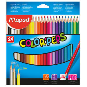 Олівці кольорові 24 кольор х 24 шт MAPED COLOR PEPS Classic (183224)