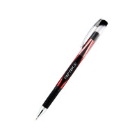 Ручка гелева з грипом Unimax Top Tek Gel, 0,5 мм, червона (UX-133-06)