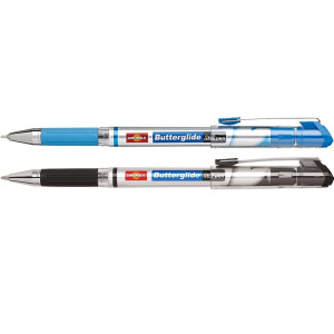 Ручка шариковая с грипом 0,7 мм синяя Unimax Butterglide (UX-122-02)