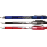 Ручка кулькова Unimax Ultraglide, з грипом, 1,0 мм, синя (масляне чорнило) (UX-114-02)