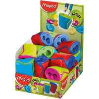 Точилка пластиковая с контейнером, круглая, на 2 отверстия Maped Boogy (MP.062211)