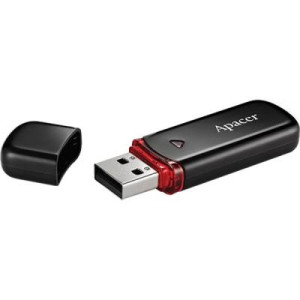 Флешка 64GB Apacer AH333 black USB 2.0 (AP64GAH333B-1)