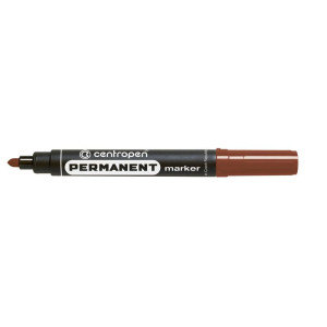 Маркер перманентний Centropen 8566 коричневий 2,5 мм округлений накінечник