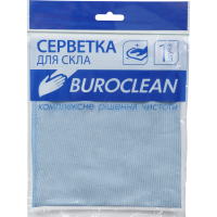 Ганчірка мікрофібра (скло/дзеркала) 30 х 30 см BuroClean (10200121)