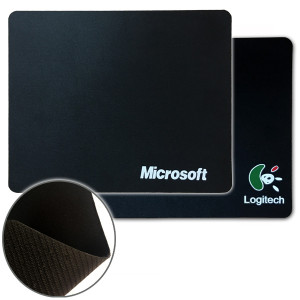 Коврик для мыши тканевый 180 х 220 мм Logitech/Microsoft черный
