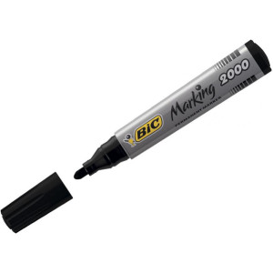 Маркер перм черный 1,7-5,1 мм конич наконечник BIC 2000 (820915)