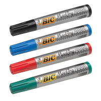 Набір маркерів перманентних 4 кольори BIC 2000  (чорн/син/черв/зел) (820911)