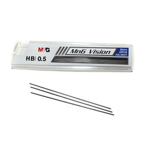 Грифелі для механічних олівців 0,5 мм, HB, M&G, (20 шт) (ASL35071)