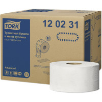Бумага туалетная 2слойн TORK Advanced в МИНИ рулонах 9.5 см х 170 м