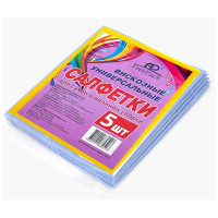 Тряпка вискозная 30 х 36 см (5 шт) Попелюшка Freepack