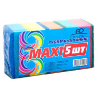 Мочалка для посуду 5 шт/уп 8 х 5,5 х 2,8 см Макси Free Pack