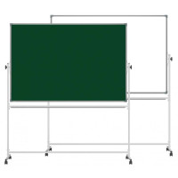 Доска комбинированная 90 х 120 см Ukrboards алюм рамка маркерно-меловая оборотно-мобильная (UB-R90x120GW)