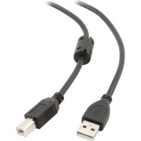 Кабель для принтера USB 2.0 AM/BM 1.0m Maxxter (UF-AMBM-1M) с ферритом