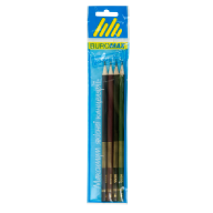 Олівці чорнографітні в наборі без гумки HB Buromax Boss (4 шт) (BM.8538-4)