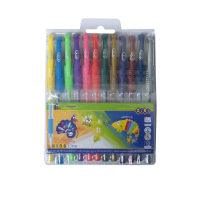 Набір ручок гелевих Zibi Neon+Metallic 12 кольорів (ZB.2205-99)