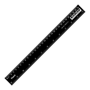 Линейка пластиковая 30 см Axent ЧЕРНАЯ (7630-01-A)