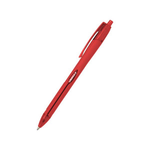 Ручка автомат кулькова Unimax Aerogrip, з грипом, 0,7 мм, червона (UX-136-06)
