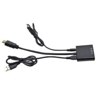 Адаптер STLab HDMI - VGA, 0.15 м з кабелем аудіо та живленням вiд USB (U-990)