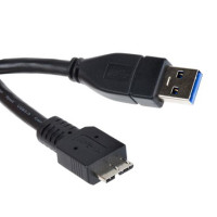 Дата кабель USB 3.0 AM to Micro B 0.5m Black (07415)