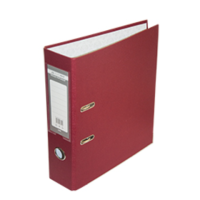Реєстратор 5 см А4 Buromax Lux 1стор покриття, метал окантовка, бордова (BM.3012-13c)