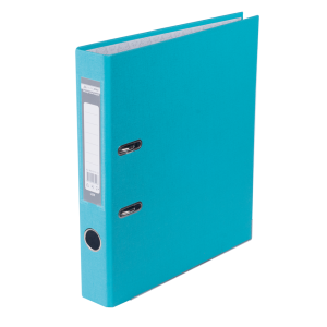 Реєстратор 5 см А4 Buromax Lux 1стор покриття, метал окантовка, блакитна (BM.3012-14c)