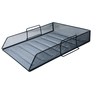 Лоток гориз металл BuroMax на 1 отд 335 x 265 x 85 мм черный (BM.6254-01)