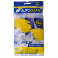 Рукавички латексні (універсальні) XL-9 BuroClean (міцні ЖОВТІ) (10200303)