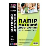 Фотобумага матовая 2стор A4 190 г/м кв 50 л NewTone (MD190.50N)