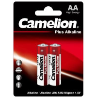 Елемент живлення (батарейка) CAMELION Plus Alkaline LR6 (АA) (2 шт. на блістері) (LR6-BP2)