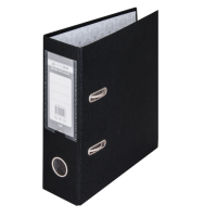 Реєстратор 7 см А5 BuroMax 1стор покритий, металева окантовка, чорний (BM.3013-01)