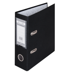 Реєстратор 7 см А5 BuroMax 1стор покритий, металева окантовка, чорний (BM.3013-01)