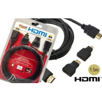 Кабель HDMI to HDMI (1.5 м.) (Комел, VCPDCHDMI2VMM1.5BK)