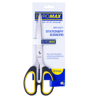 Ножиці офісні 210 мм (гумові вставки) BuroMax (BM.4521)