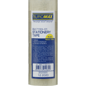 Скотч канцелярский 18 мм х 30 м BuroMax (прозр) (уп. 8 рулонов) (BM.7153-01)